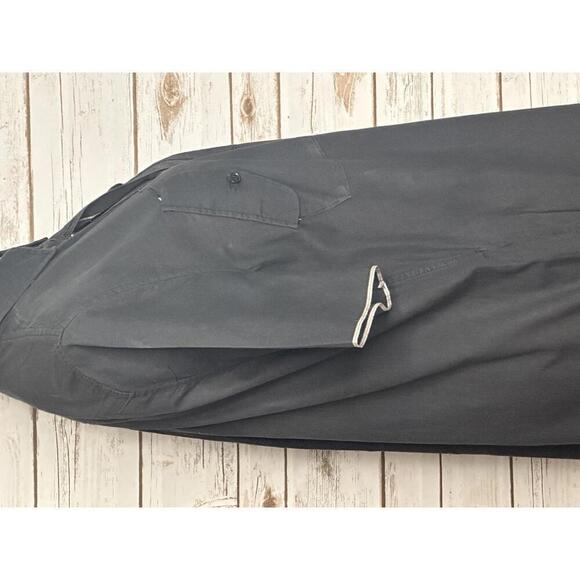 Billy Reid black minimalist lagenlook cotton popover midi shirt dress Size XS - Picture 6 of 9